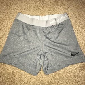 Nike Pro Grey Spandex Shorts